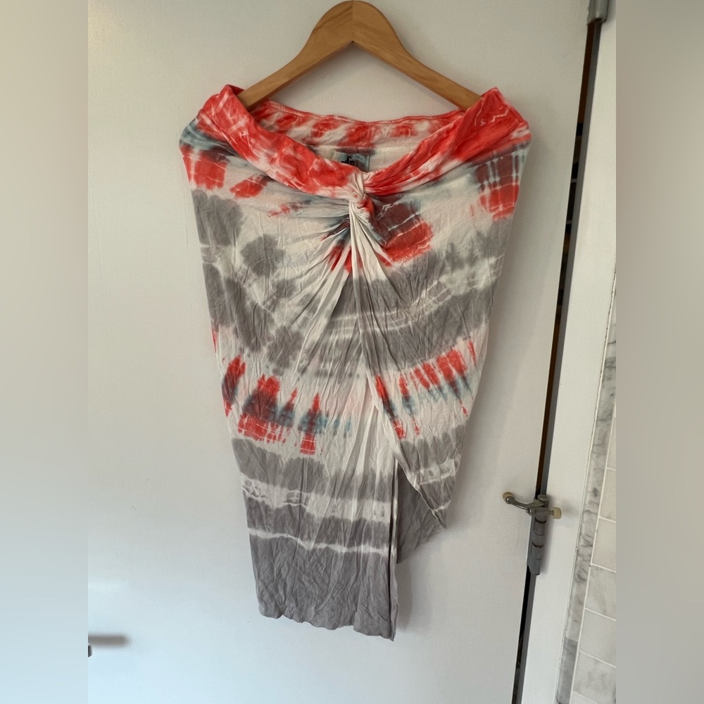 Young Fabulous & Broke Red and Gray Tie-Dye Top and matching skirt - Picture 9 of 15